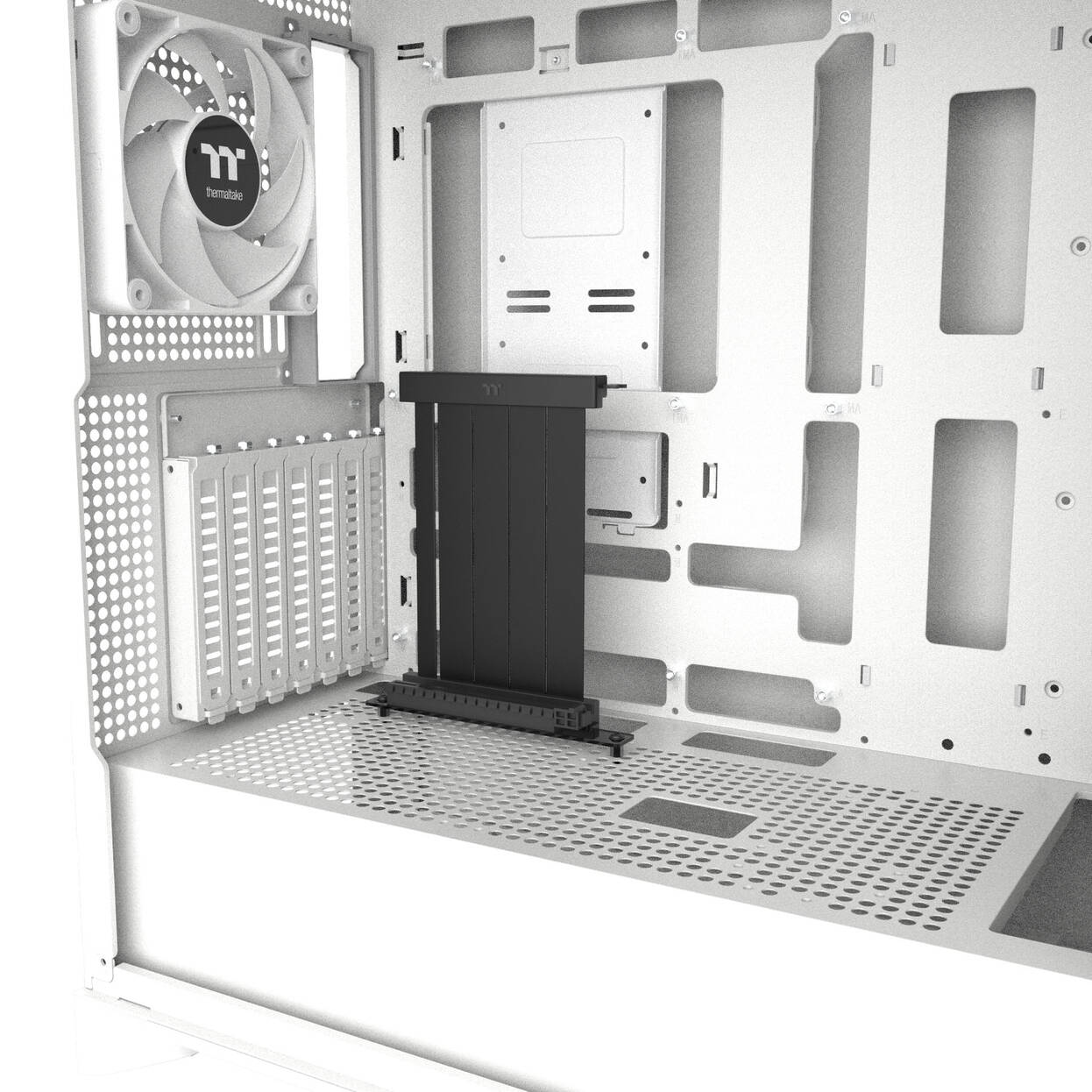 Thermaltake S370 WS PC Case, Mid-Tower, E-ATX, Tempered Glass - white