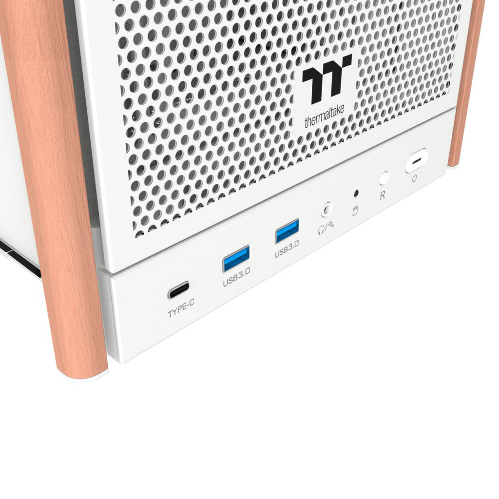 Thermaltake S370 WS PC Case, Mid-Tower, E-ATX, Tempered Glass - white