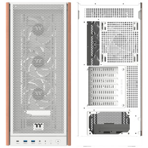 Thermaltake S370 WS PC Case, Mid-Tower, E-ATX, Tempered Glass - white