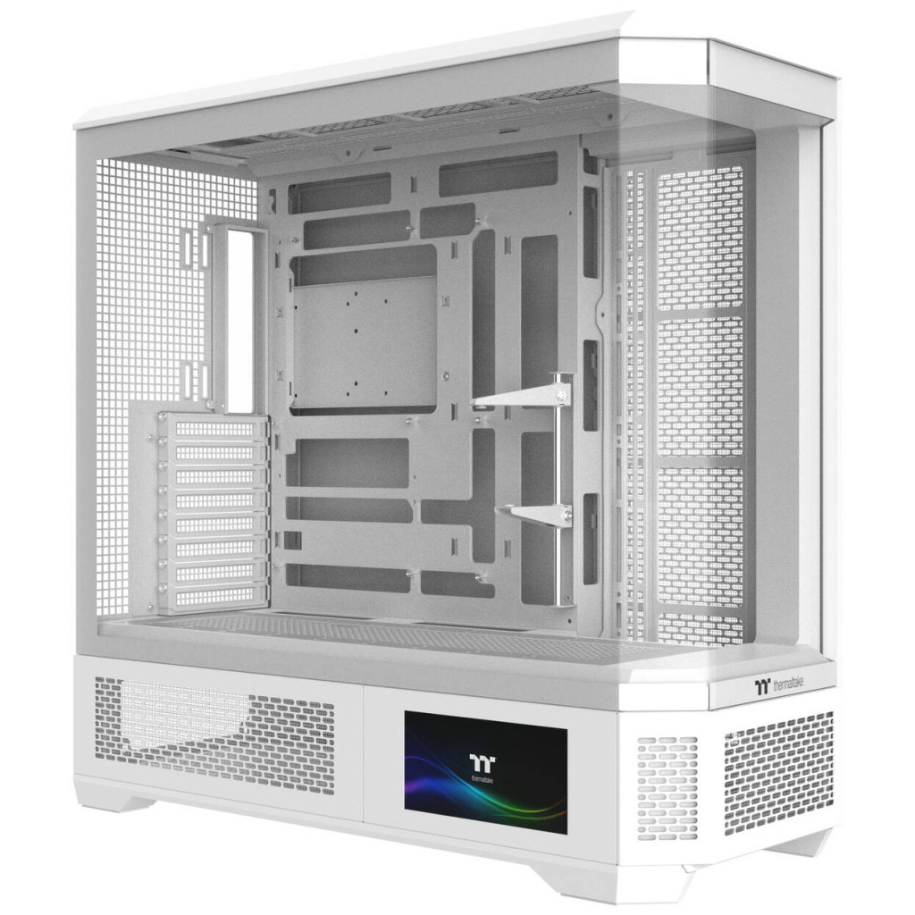 Thermaltake View 600 TG PC Case, Big Tower, E-ATX, ARGB, Tempered Glass - White