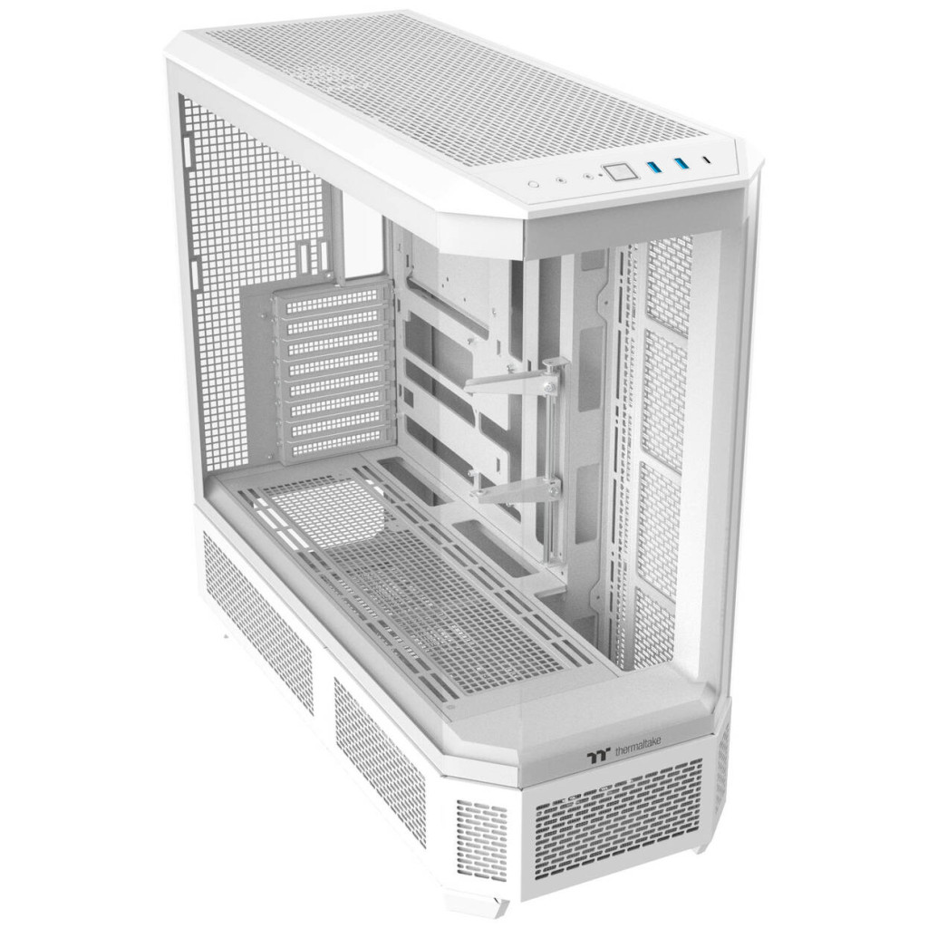 Thermaltake View 600 TG PC Case, Big Tower, E-ATX, ARGB, Tempered Glass - White