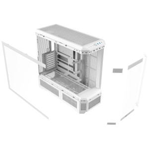 Thermaltake View 600 TG PC Case, Big Tower, E-ATX, ARGB, Tempered Glass - White