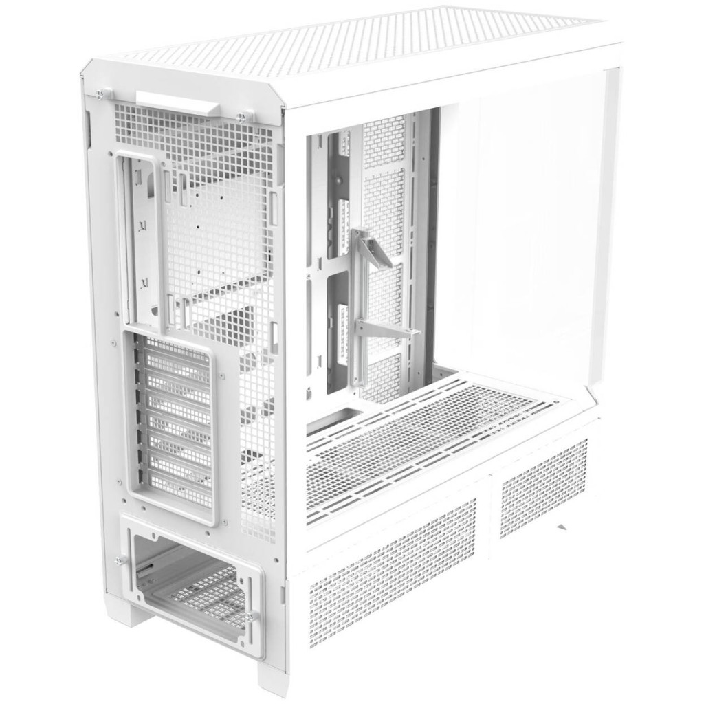 Thermaltake View 600 TG PC Case, Big Tower, E-ATX, ARGB, Tempered Glass - White