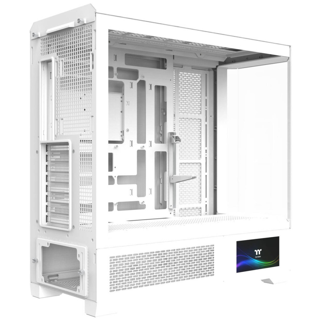 Thermaltake View 600 TG PC Case, Big Tower, E-ATX, ARGB, Tempered Glass - White