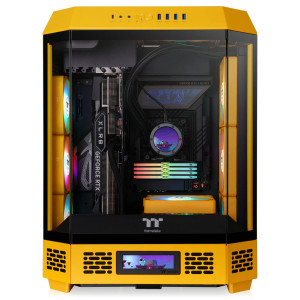 Thermaltake The Tower 600 PC Case, Mid Tower, ATX, Tempered Glass - Bumblebee