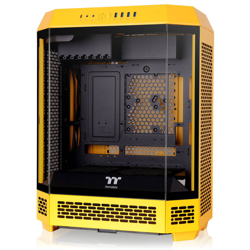 Thermaltake The Tower 600 PC Case, Mid Tower, ATX, Tempered Glass - Bumblebee