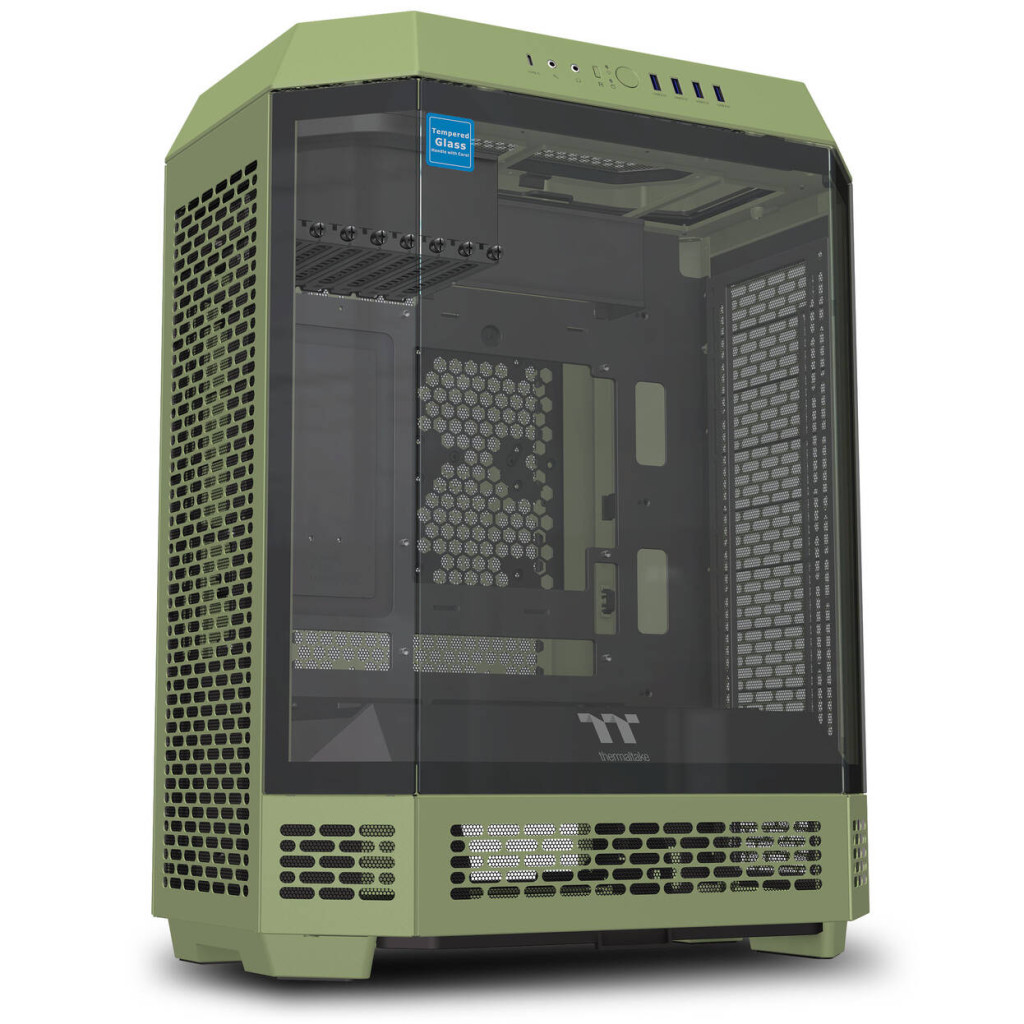 Thermaltake The Tower 600 PC Case, Mid Tower, ATX, Tempered Glass - Matcha Green