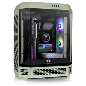 Thermaltake The Tower 600 PC Case, Mid Tower, ATX, Tempered Glass - Matcha Green