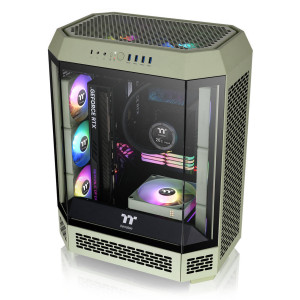Thermaltake The Tower 600 PC Case, Mid Tower, ATX, Tempered Glass - Matcha Green