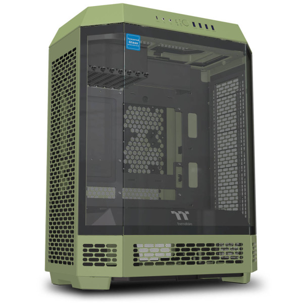 Thermaltake The Tower 600 PC Case, Mid Tower, ATX, Tempered Glass – Matcha Green