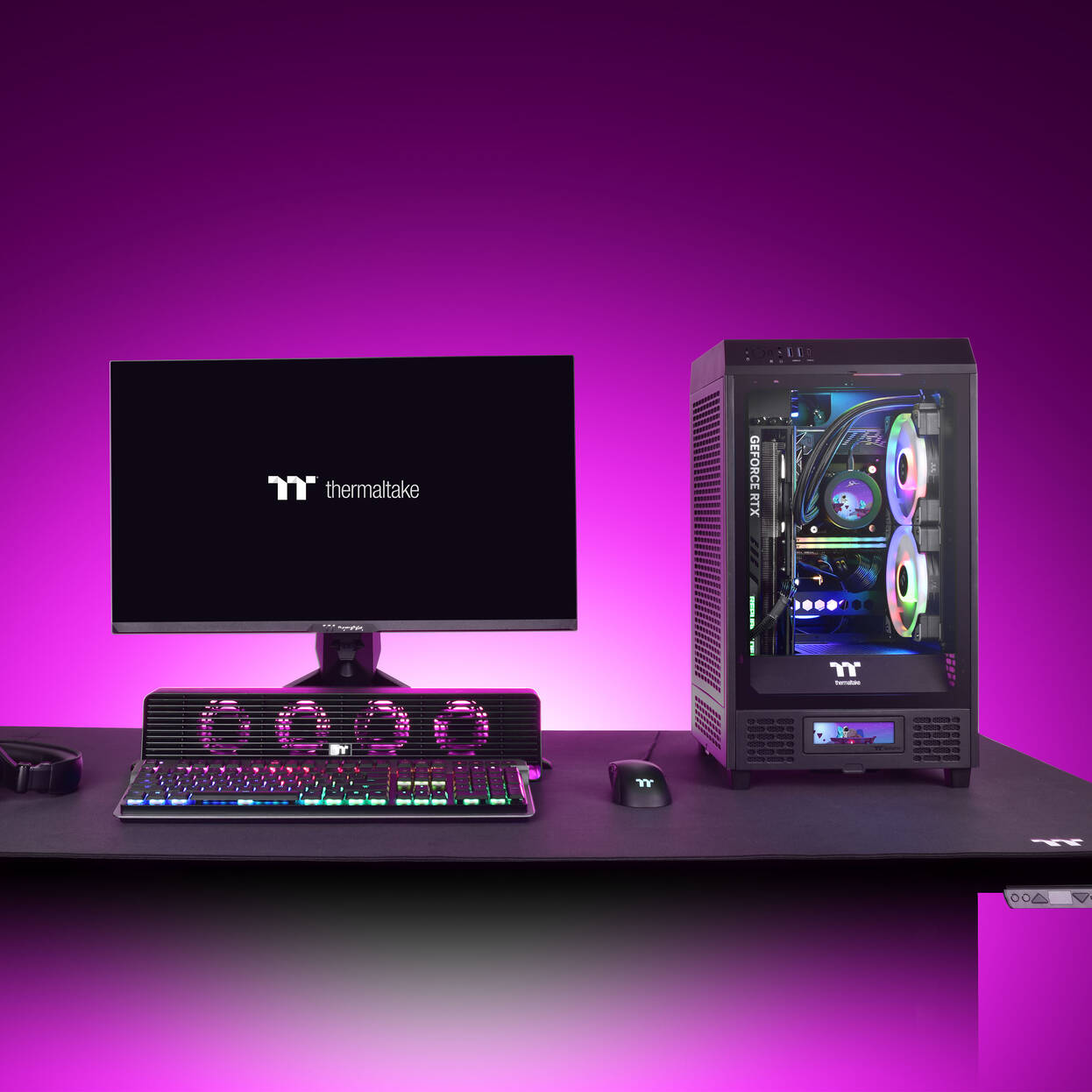 Thermaltake The Tower 200 PC Case, Mini Case, Mini-ITX, Tempered Glass - Black