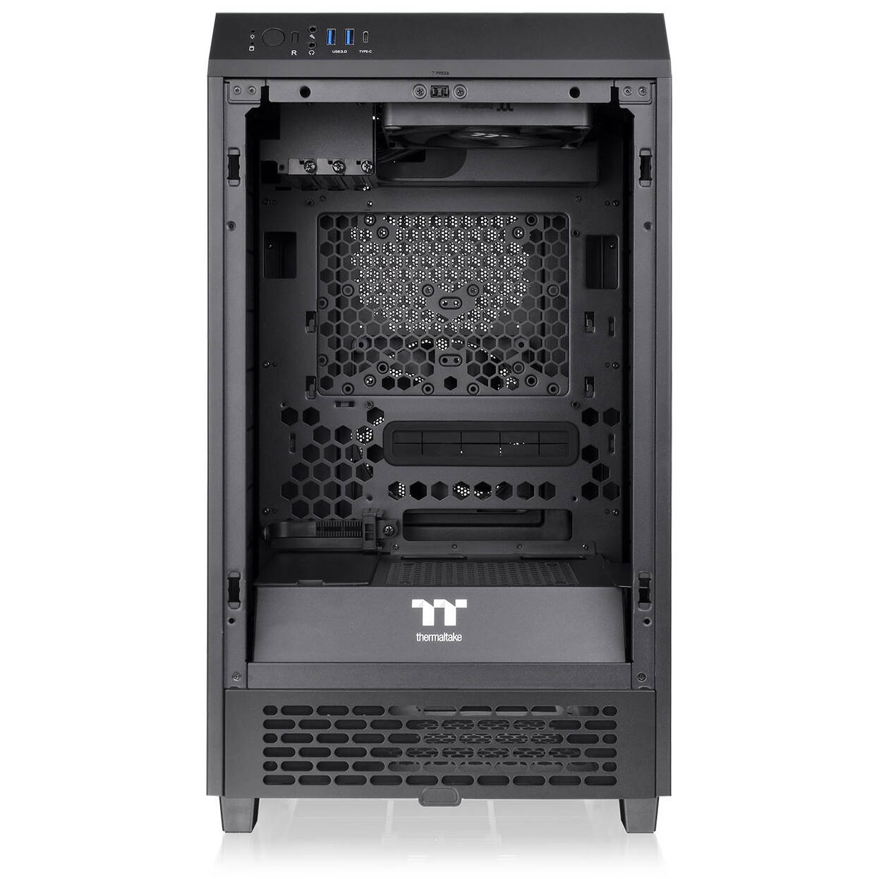 Thermaltake The Tower 200 PC Case, Mini Case, Mini-ITX, Tempered Glass - Black