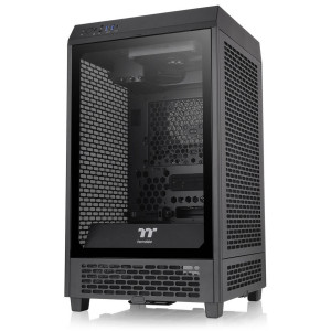 Thermaltake The Tower 200 PC Case, Mini Case, Mini-ITX, Tempered Glass - Black