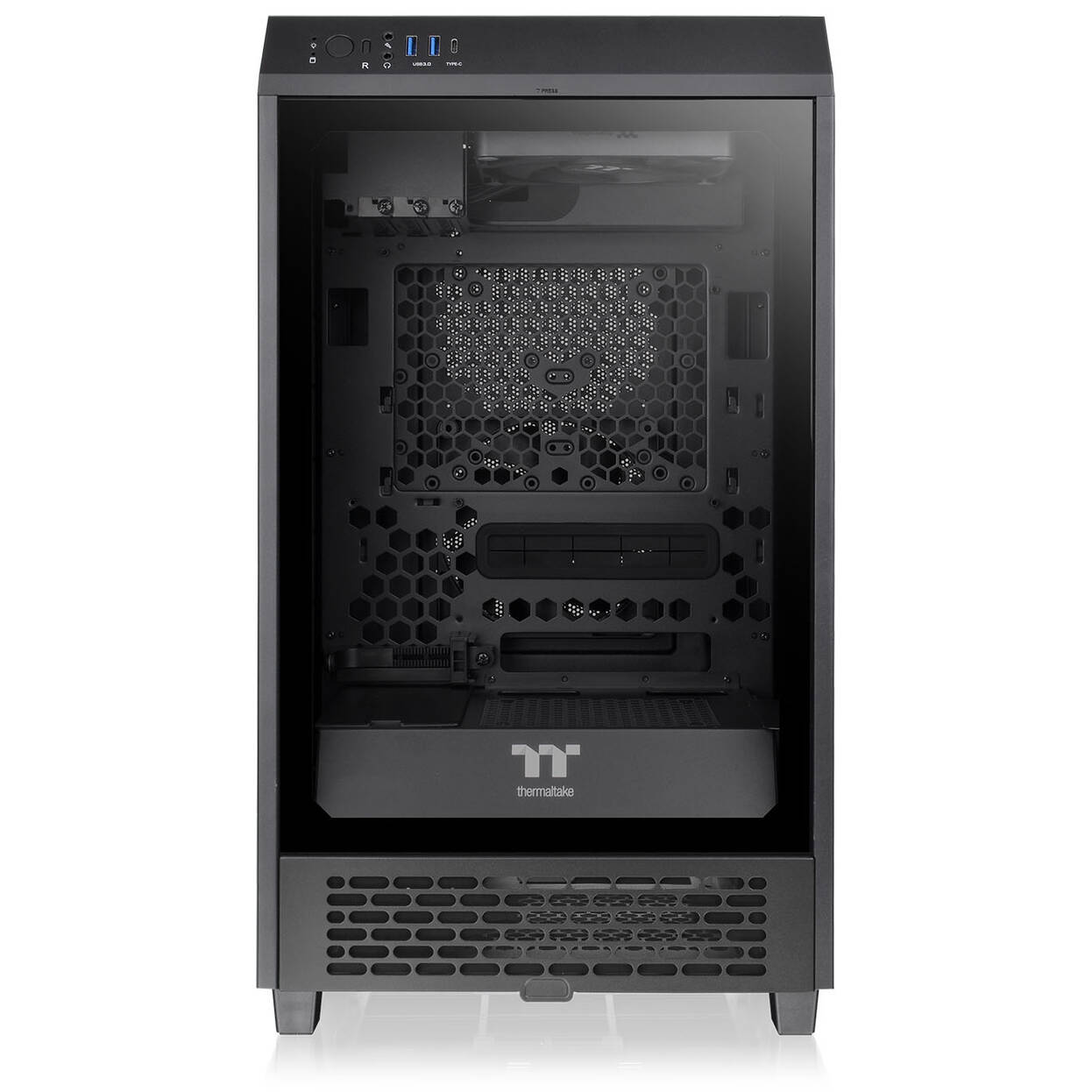 Thermaltake The Tower 200 PC Case, Mini Case, Mini-ITX, Tempered Glass - Black