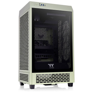 Thermaltake The Tower 200 PC Case, Mini Case, Mini-ITX, Tempered Glass - Matcha Green