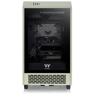 Thermaltake The Tower 200 PC Case, Mini Case, Mini-ITX, Tempered Glass - Matcha Green