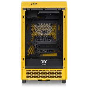 Thermaltake The Tower 200 PC Case, Mini Case, Mini-ITX, Tempered Glass - Bumblebee