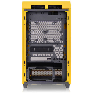Thermaltake The Tower 200 PC Case, Mini Case, Mini-ITX, Tempered Glass - Bumblebee