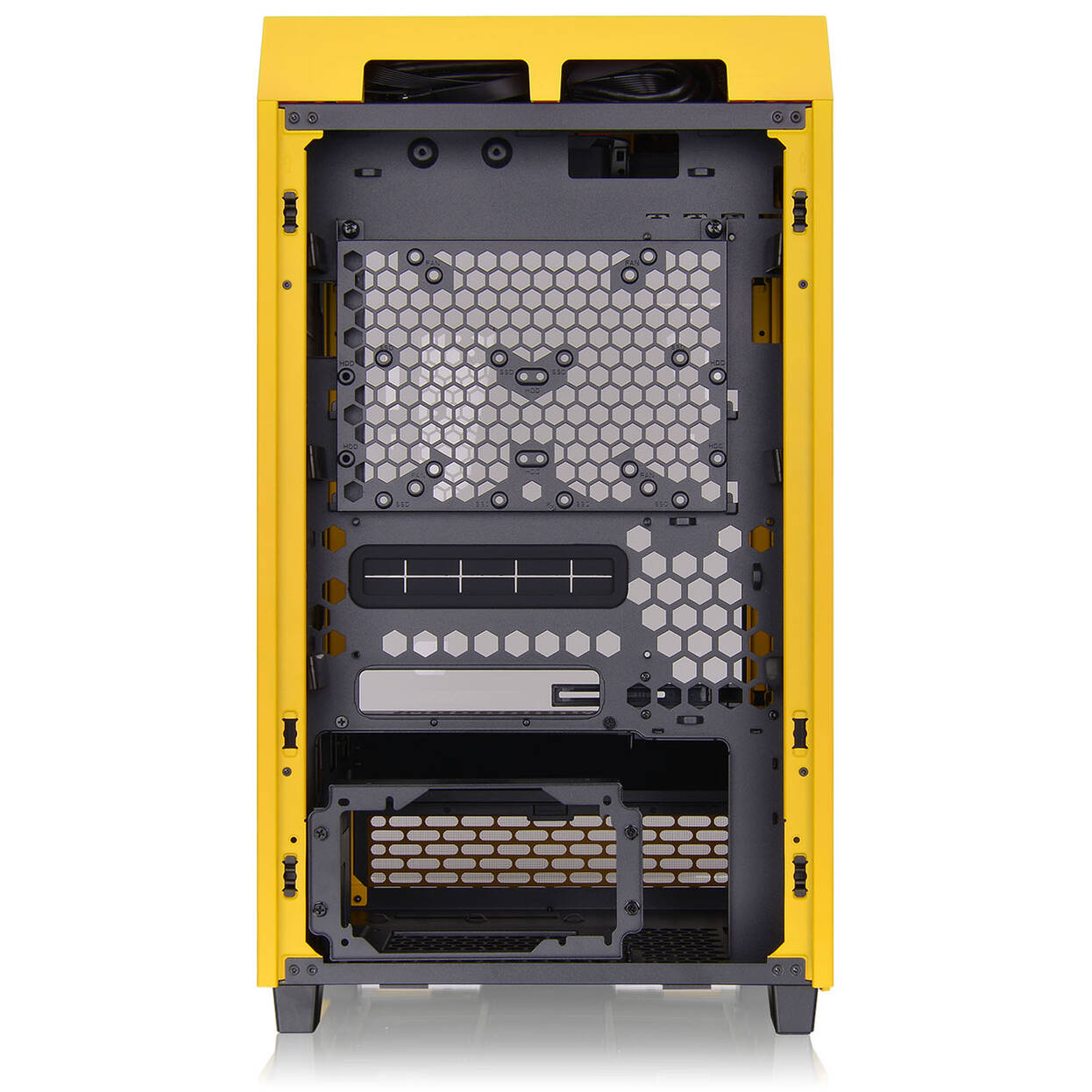Thermaltake The Tower 200 PC Case, Mini Case, Mini-ITX, Tempered Glass - Bumblebee