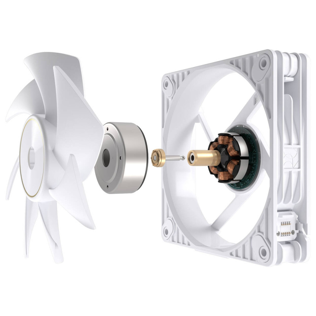 ASUS ProArt PF120 PWM Case Fan, 120 mm, 3,000 RPM, Daisy-Chain - White