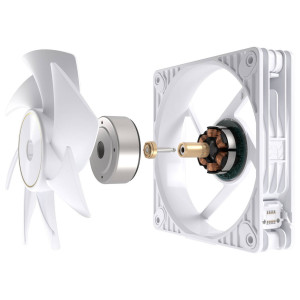 ASUS ProArt PF120 PWM Case Fan, 120 mm, 3,000 RPM, Daisy-Chain - White