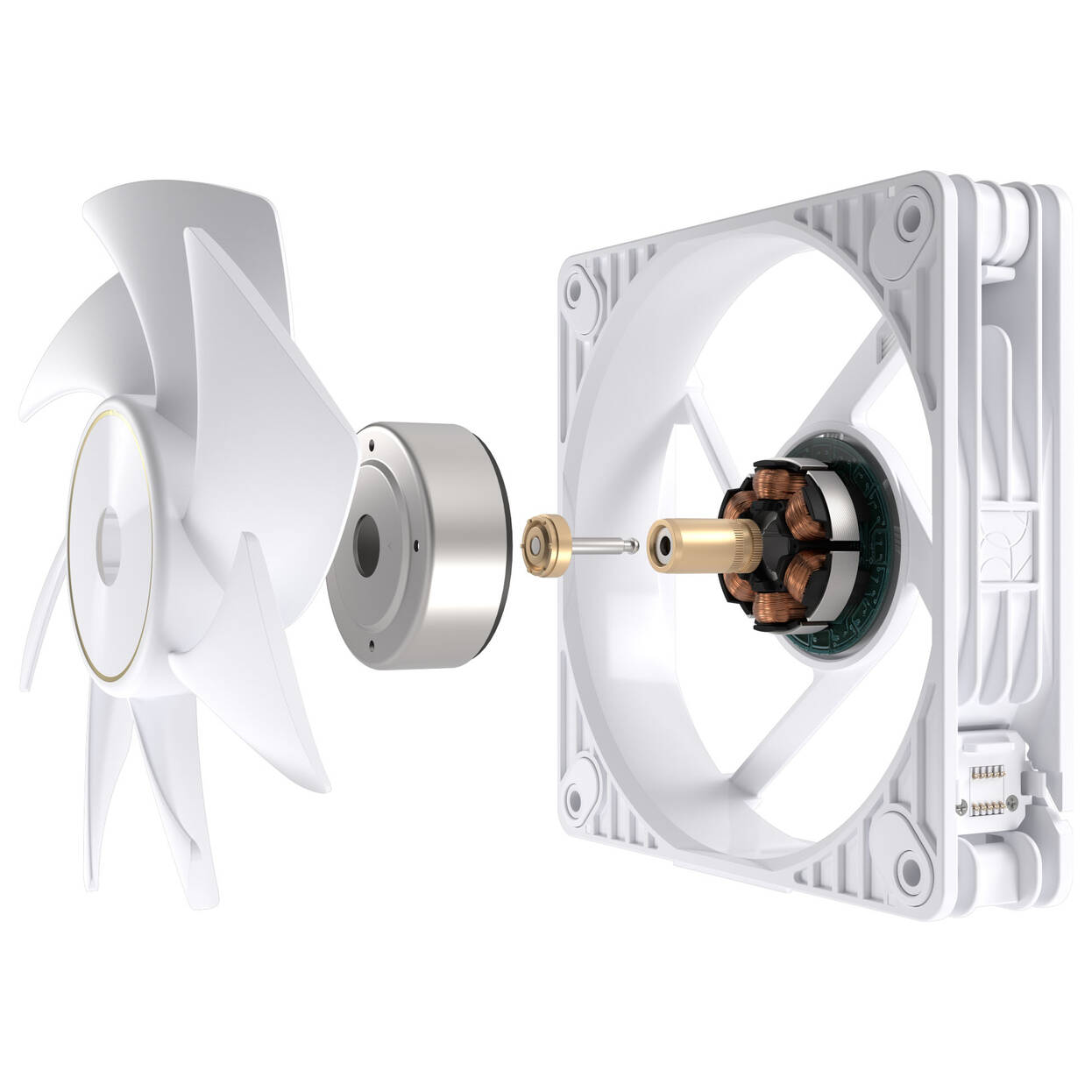 ASUS ProArt PF120 PWM Case Fan, 120 mm, 3,000 RPM, Daisy-Chain - White