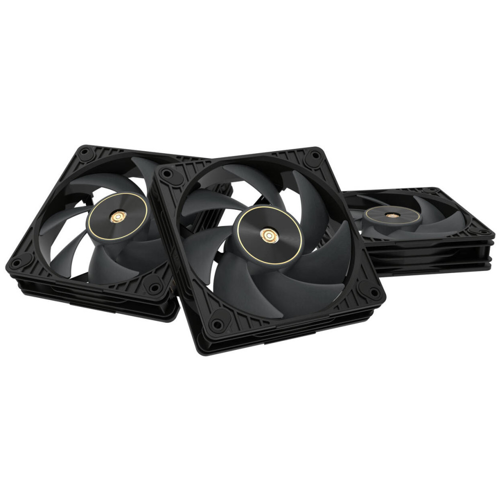ASUS ProArt PF120 PWM Case Fans, 3,000 RPM, 28 mm - Pack of 3, Black
