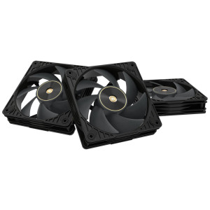 ASUS ProArt PF120 PWM Case Fans, 3,000 RPM, 28 mm - Pack of 3, Black