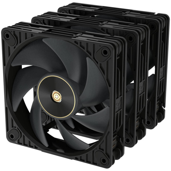 ASUS ProArt PF120 PWM Case Fans, 3,000 RPM, 28 mm – Pack of 3, Black