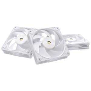 ASUS ProArt PF120 PWM Case Fans, 3,000 RPM, 28 mm - Pack of 3, White