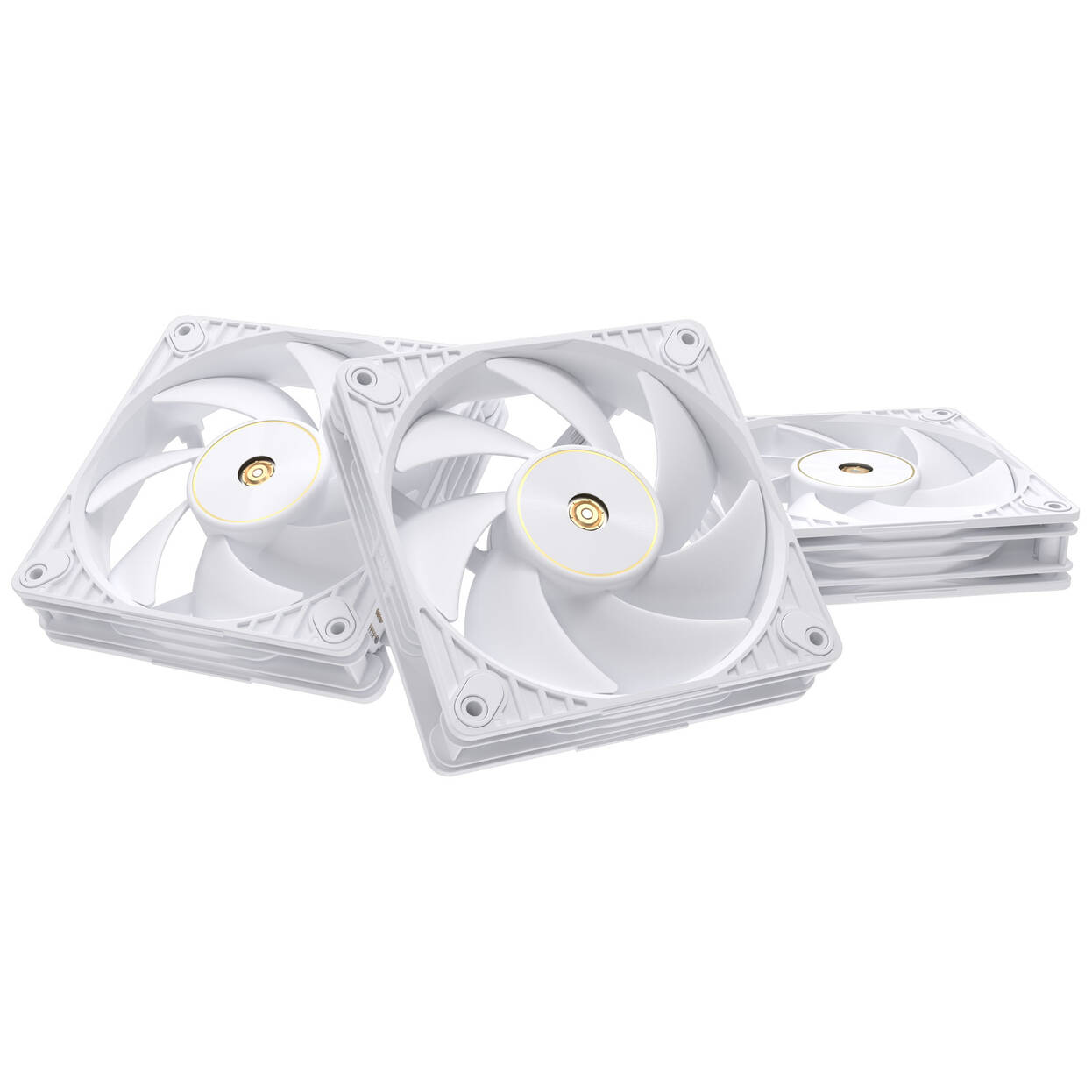 ASUS ProArt PF120 PWM Case Fans, 3,000 RPM, 28 mm - Pack of 3, White