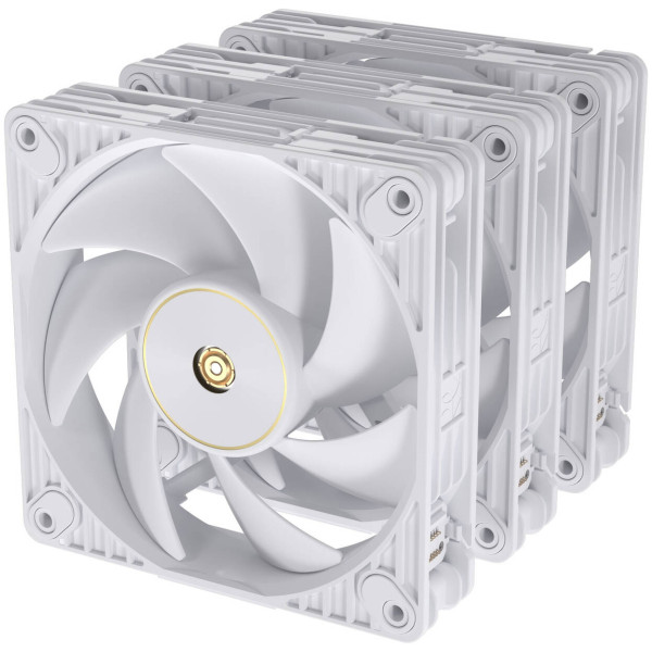 ASUS ProArt PF120 PWM Case Fans, 3,000 RPM, 28 mm – Pack of 3, White
