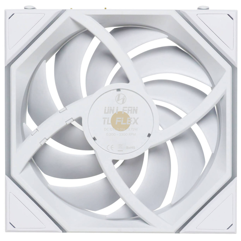 Lian Li UNI FAN TL FLEX Wireless Fan, ARGB - Reverse Blade 120mm, white