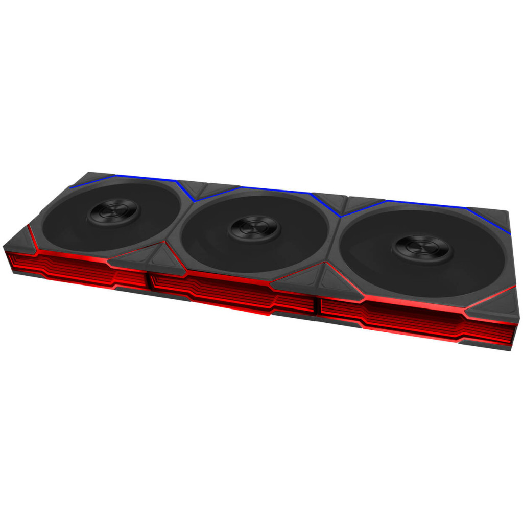 Lian Li UNI FAN TL FLEX Wireless Fan, ARGB - Reverse Blade 120mm, black, 3-pack with controller