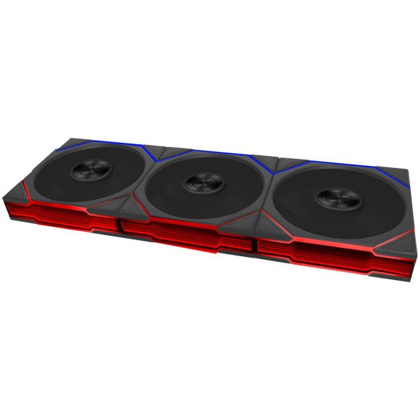 Lian Li UNI FAN TL FLEX Wireless Fan, ARGB – Reverse Blade 120mm, black, 3-pack with controller