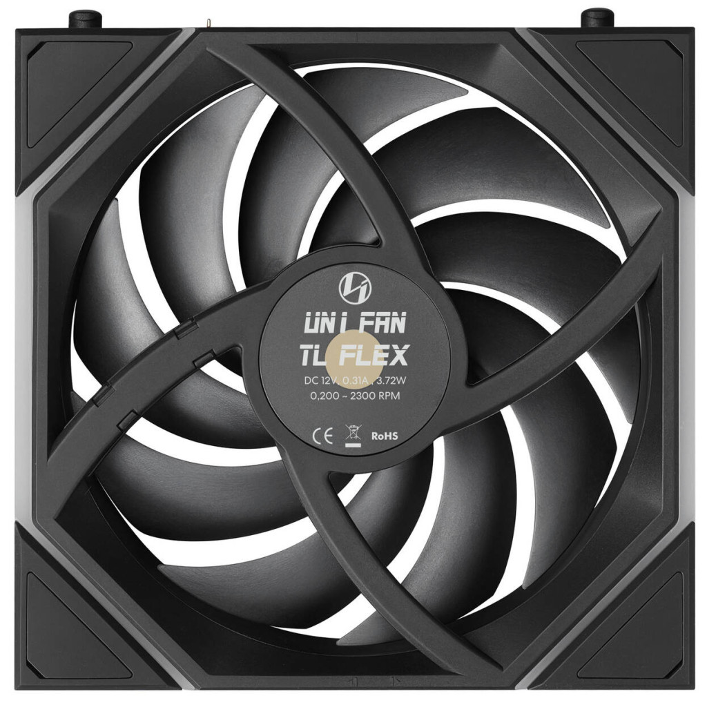 Lian Li UNI FAN TL FLEX Wireless Fan, ARGB - Reverse Blade 120mm, black, 3-pack with controller