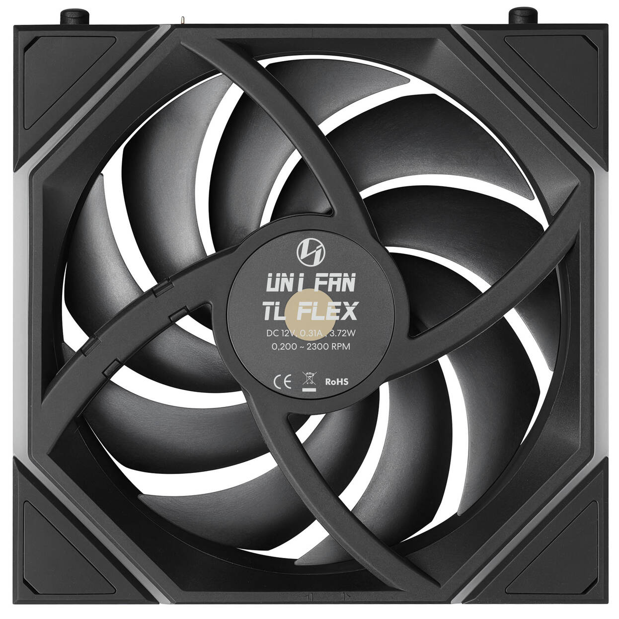 Lian Li UNI FAN TL FLEX Wireless Fan, ARGB - Reverse Blade 120mm, black, 3-pack with controller