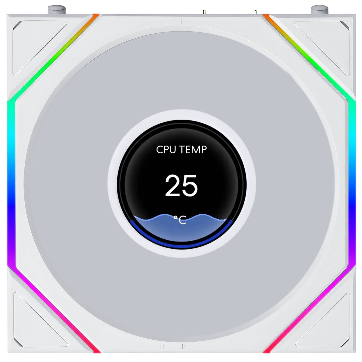 Lian Li UNI FAN TL LCD FLEX Wireless Fan, ARGB and LCD - Reverse Blade 120mm, white