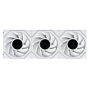 Lian Li UNI FAN TL LCD FLEX Wireless Fan, ARGB and LCD - 120mm, white, 3-pack with controller