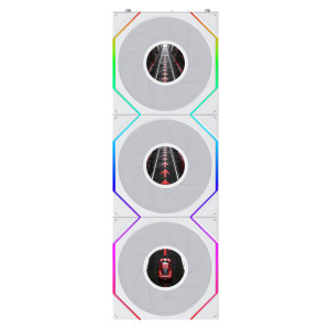 Lian Li UNI FAN TL LCD FLEX Wireless Fan, ARGB and LCD - Reverse Blade 120mm, white, 3-pack with controller