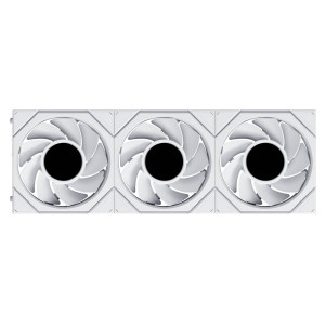 Lian Li UNI FAN TL LCD FLEX Wireless Fan, ARGB and LCD - Reverse Blade 120mm, white, 3-pack with controller