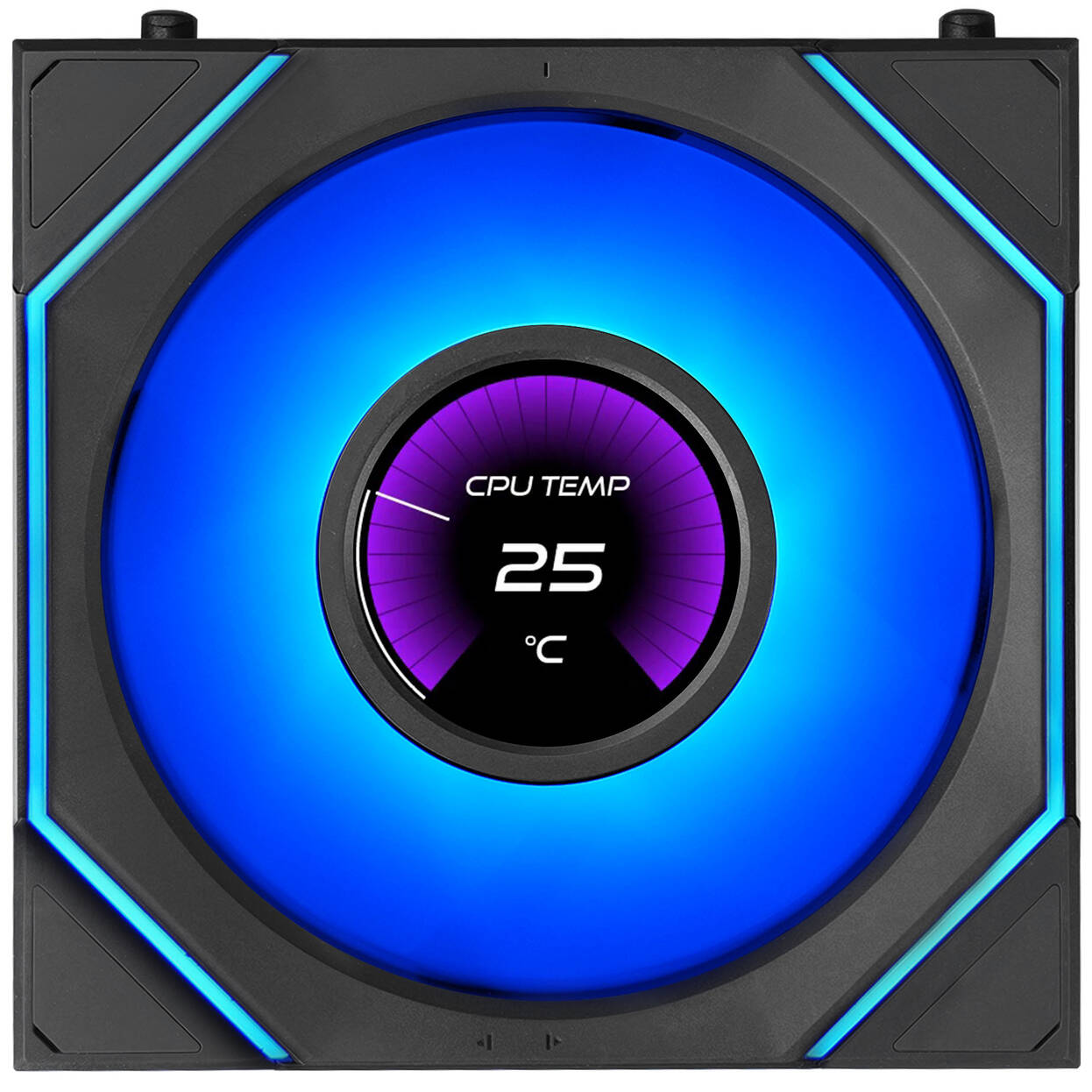 Lian Li UNI FAN SL-INF LCD FLEX Wireless Fan, ARGB and LCD - 120mm, black, 3-pack with controller