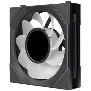Lian Li UNI FAN SL-INF LCD FLEX Wireless Fan, ARGB and LCD - Reverse Blade, 120mm, black, 3-pack with controller
