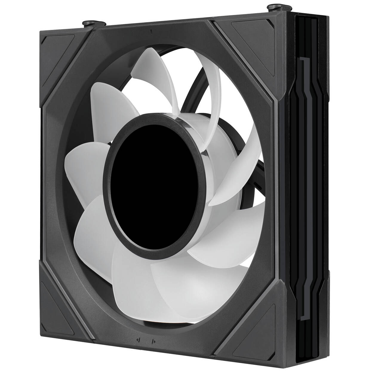 Lian Li UNI FAN SL-INF LCD FLEX Wireless Fan, ARGB and LCD - Reverse Blade, 120mm, black, 3-pack with controller