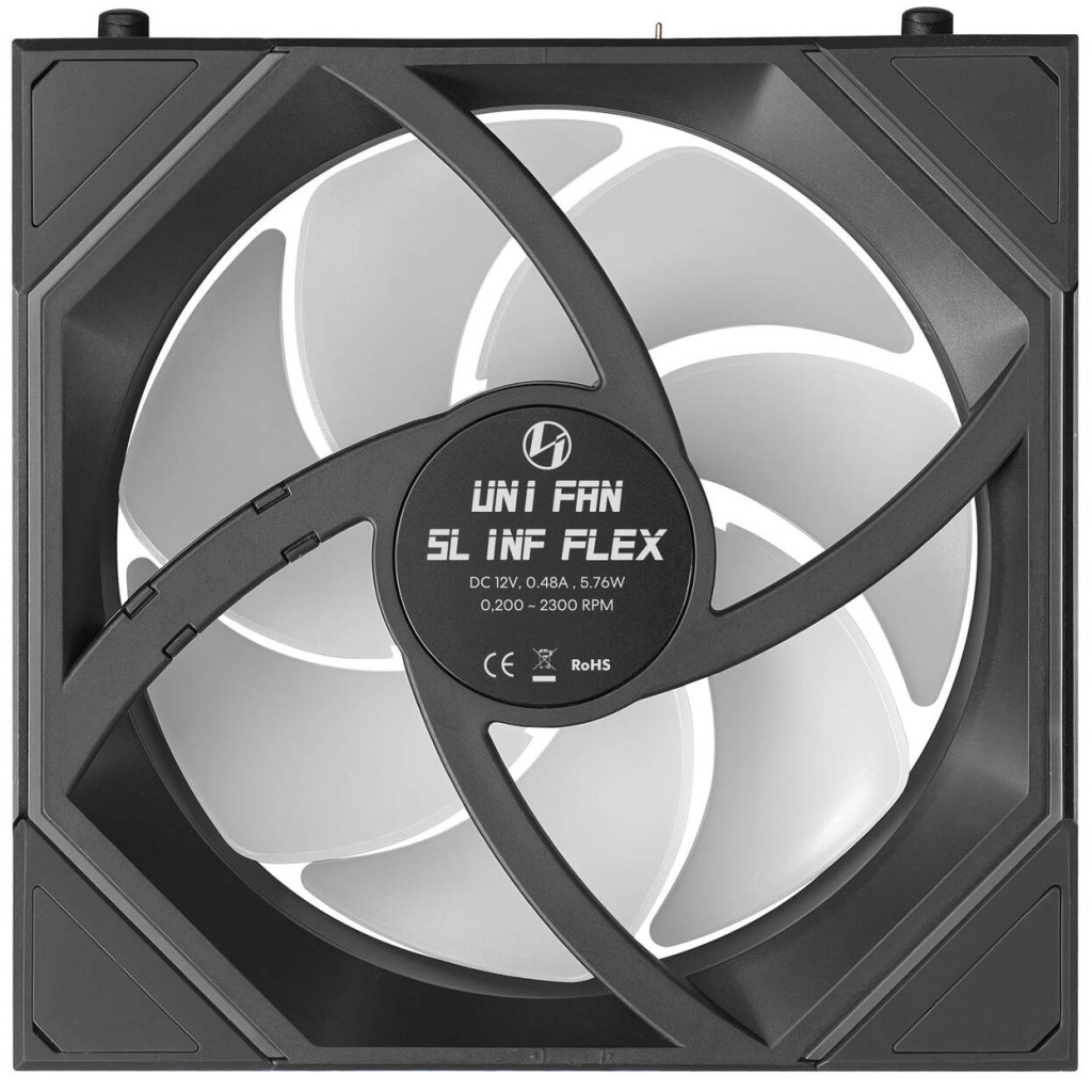 Lian Li UNI FAN SL-INF FLEX Wireless Fan, ARGB - Reverse Blade, 120mm, black, 3-pack with controller