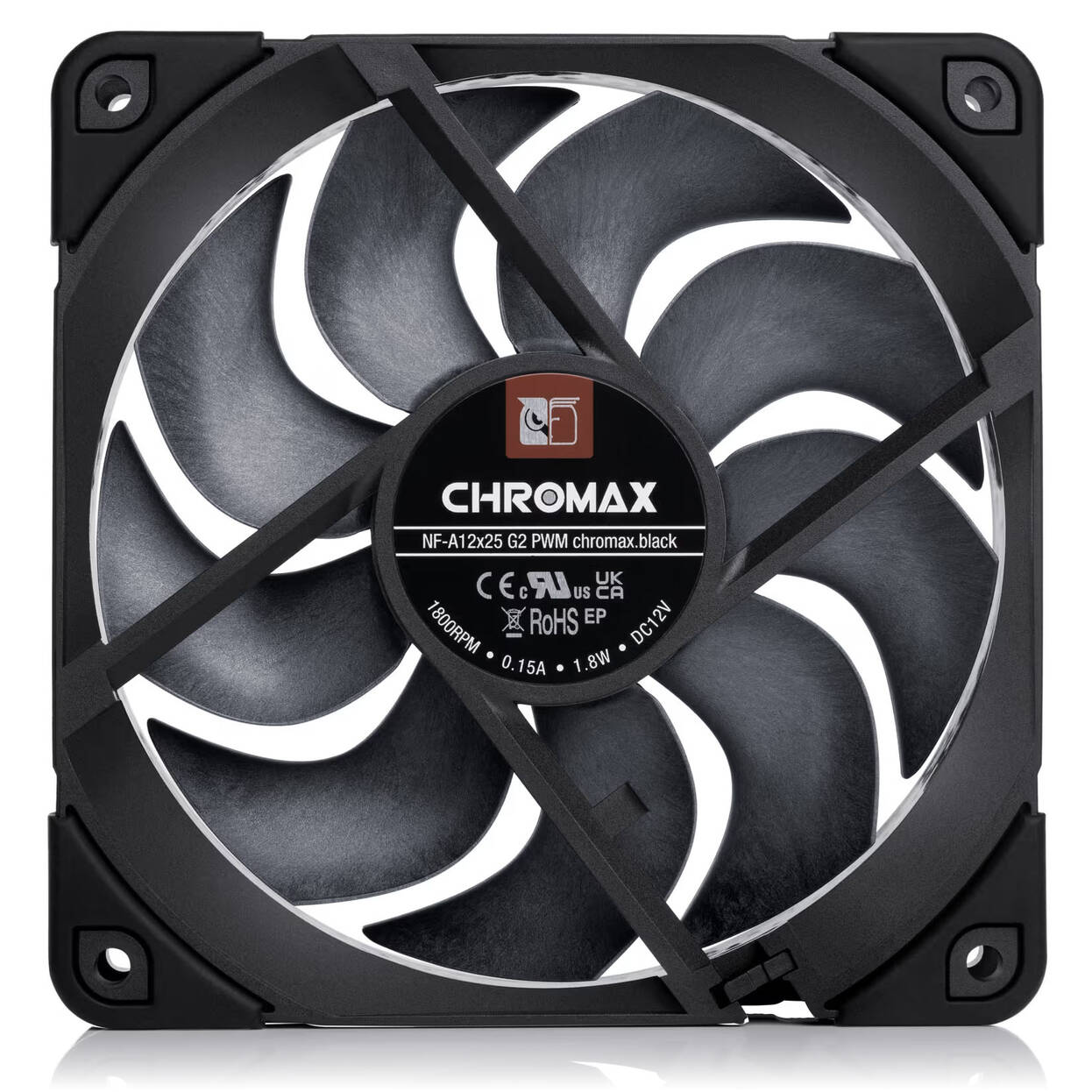 NOCTUA NF-A12x25 G2 PWM Fan - 120mm, chromax/black : image 4