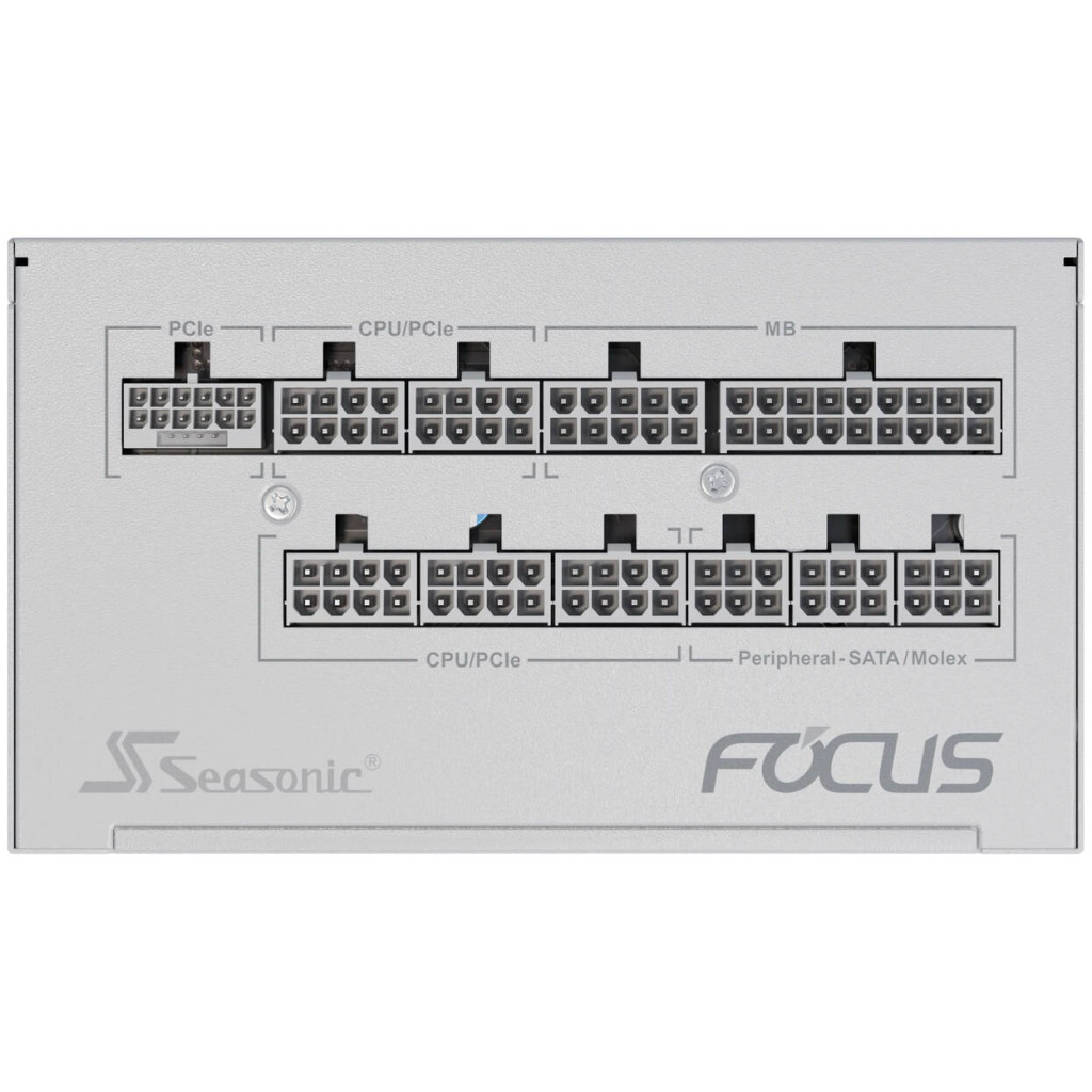Seasonic Focus GX 80 PLUS Gold power supply, modular - 1000 watts, white : image 6