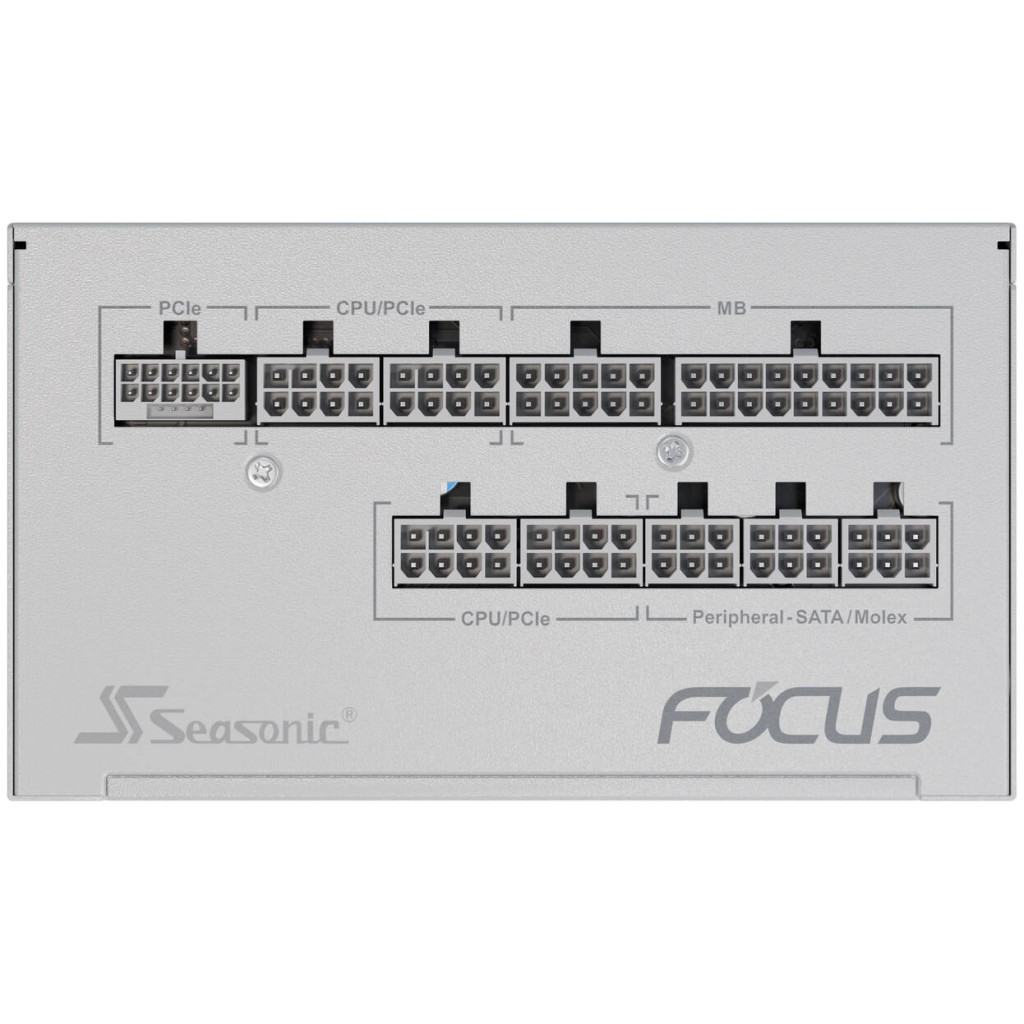 Seasonic Focus GX 80 PLUS Gold Power Supply, modular, PCIe 5.1 - 750 Watts, white : image 6
