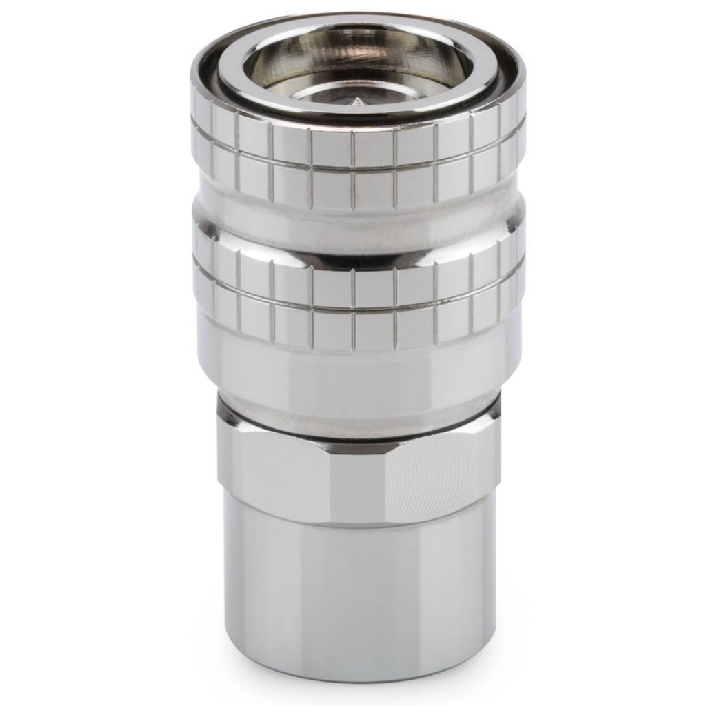 Thermal Grizzly DeltaMate Quick Disconnect Female - F, Gloss Nickel