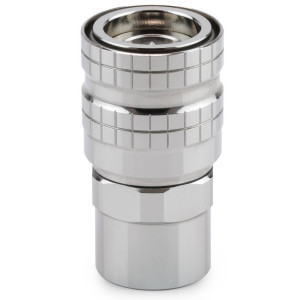Thermal Grizzly DeltaMate Quick Disconnect Female - F, Gloss Nickel